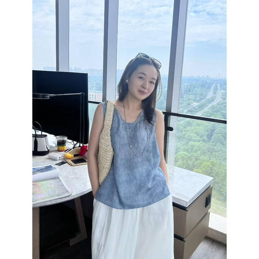 100% 桑蚕丝无袖小背心 商品图0