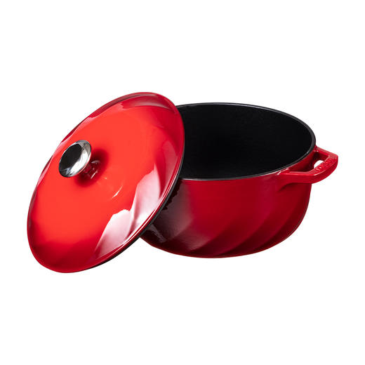 格力 TOSOT 铸铁珐琅锅 3.8L 一锅多用 大展厨艺 GTF24-T01 黛红 商品图2