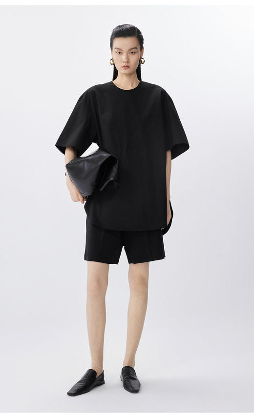 休闲松紧直筒短裤  云感呼吸裤 挺缝线塑黄金腿型 松紧腰头 解锁全天自由感 天然垂坠感 + 智能回弹性 行走的高级感 商品图1