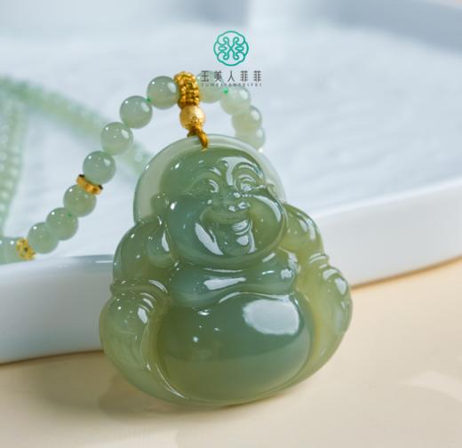 DS925和田玉吊坠-晴水佛公套链约47*47# 商品图0