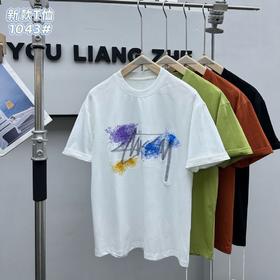宽松短袖T恤男夏季潮流彩绘印花半袖上衣  YLZ-A1043*