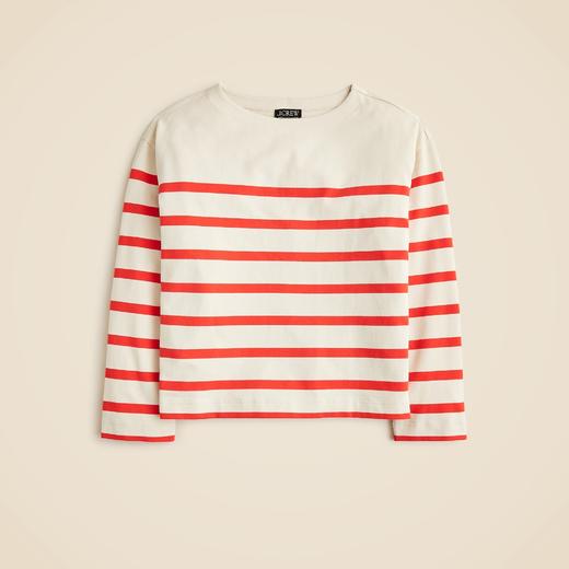好折！Jcrew 经典横条纹长袖T 美式休闲风 商品图4