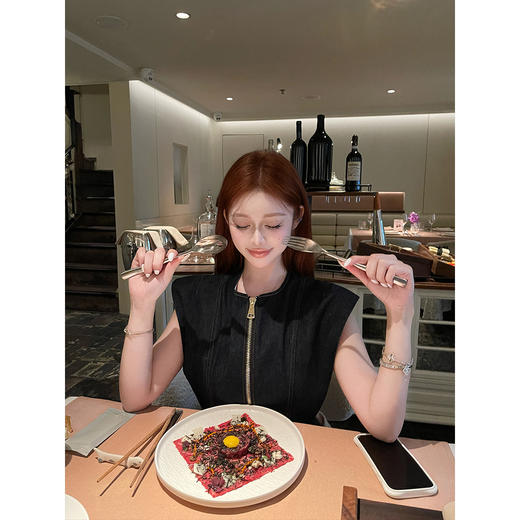 清仓捡漏 张林超LIN BOUTIQUE 三定·高奢牛仔 驴牌同源工艺定制重工上衣  LW250027 牛仔上衣 商品图5