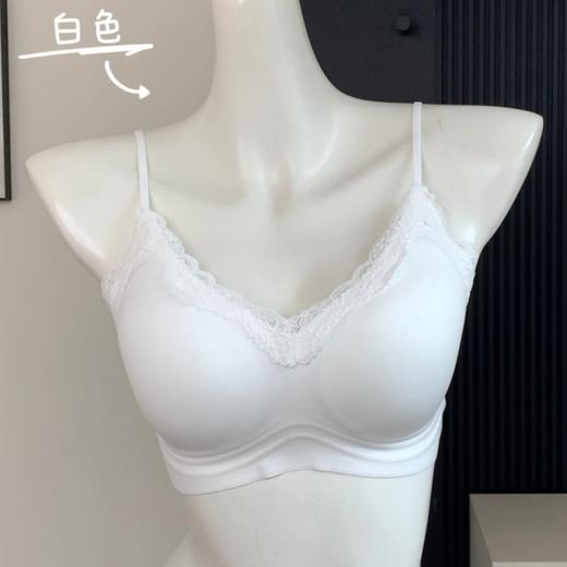U家舒服蕾细肩带内衣【性感不勒人，穿上就像没穿✨】法式V领蕾丝文胸🔥轻薄无痕＋果冻胶提拉💖塑造饱满圆润好胸型，4色任选，每一件都美到心动！  商品图6