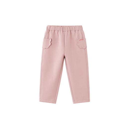 【商场同款】英氏儿童女宝宝休闲长裤2025新款女童粉色纯棉直筒裤 商品图4