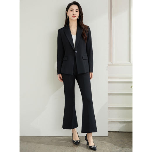 【职业正式】罗蒙女士西服简约大方易打理百搭微弹舒适西服外套女 商品图6