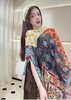去沙漠 去川西旅游必备【新国风披肩】能防晒~能遮阳!主要拍照尊嘟巨美，盘扣的搭配元素十多巴胺花色，真的一整个被精致住了，头巾"披肩"小褂子·解锁它的多种围法!可盐可甜可乖可纯 商品缩略图4