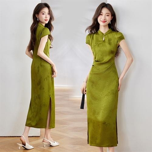 2025夏季新款时尚减龄休闲百搭修身显瘦旗袍 BBL5025 商品图1