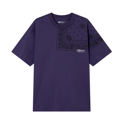 NPC潮牌短袖常规圆领户外日常上衣情侣简欧风T恤夏季印花NP56TE76 商品图6