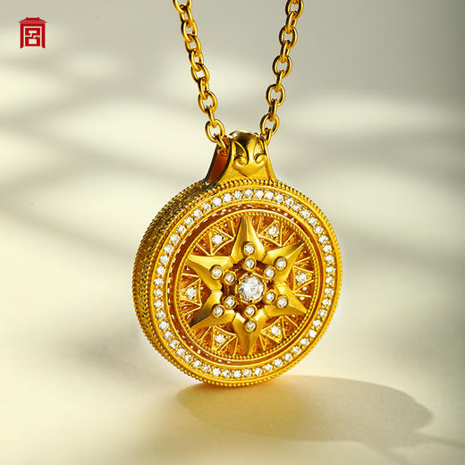 宫匠造办 紫微星黄金吊坠 商品图1
