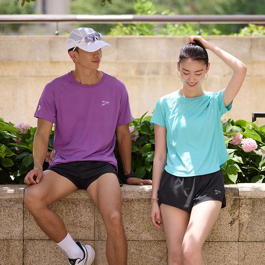 多威六边形短袖女夏季新款速干透气运动服柔软弹力T恤2252005 商品图14