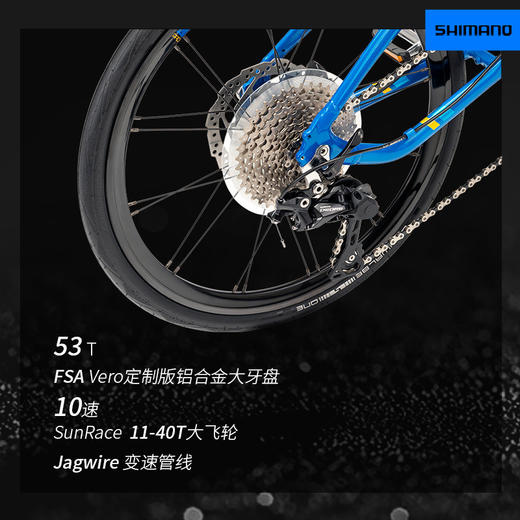 燕鸥ternVergeP10自行车折叠自行车成人超轻便携可放后备箱折叠车 商品图2