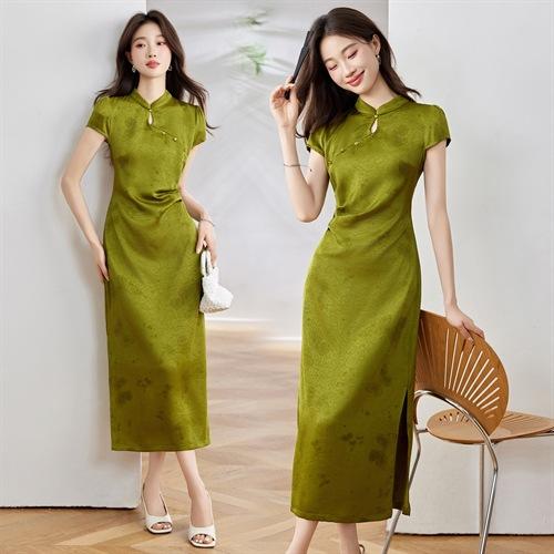 2025夏季新款时尚减龄休闲百搭修身显瘦旗袍 BBL5025 商品图3