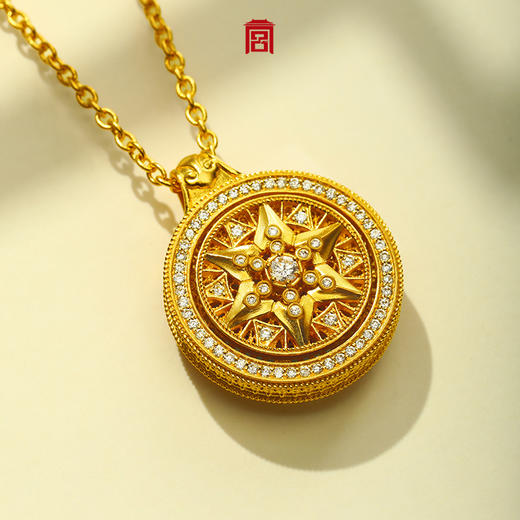宫匠造办 紫微星黄金吊坠 商品图3