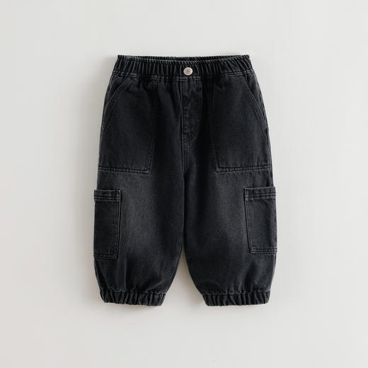 马克珍妮男童挺括有型工装牛仔裤 宝宝裤子2025年秋装新品551308 商品图1