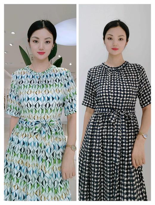 582869 真丝印花连衣裙 商品图0