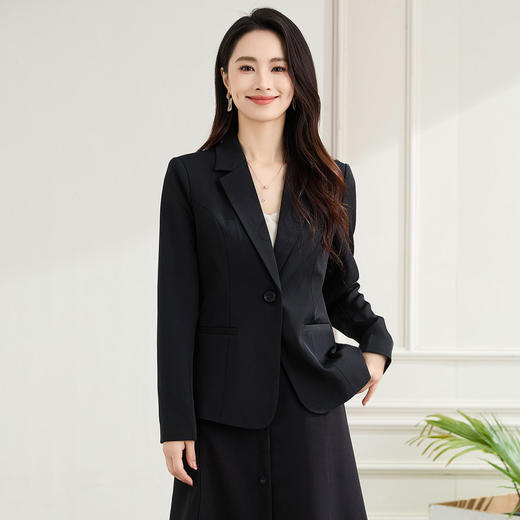 【微弹易打理】罗蒙女士西服商务休闲百搭舒适简约面试西服外套女 商品图8