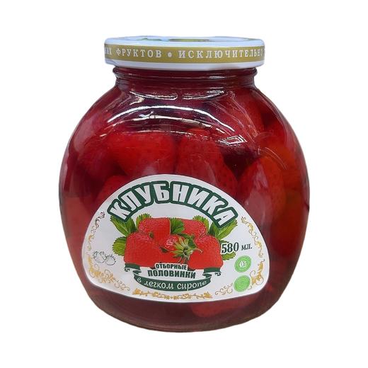 俄罗斯傲图1983牌草莓/黄桃罐头580g开盖即食 商品图1