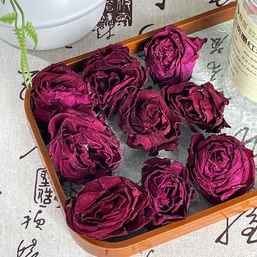 云南墨红玫瑰15g*2罐  大朵玫瑰  道地食材 商品图2
