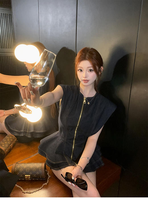 清仓捡漏 张林超LIN BOUTIQUE 三定·高奢牛仔 驴牌同源工艺定制重工上衣  LW250027 牛仔上衣 商品图2