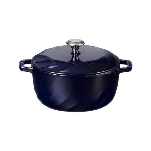 格力 TOSOT 铸铁珐琅锅 3.8L 珐琅工艺 炫彩悦目 GTF24-T01a 黛蓝 商品图2