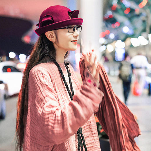 稚水花朝素色长款围巾 | 现货加急发 （200cm*60cm） 商品图3