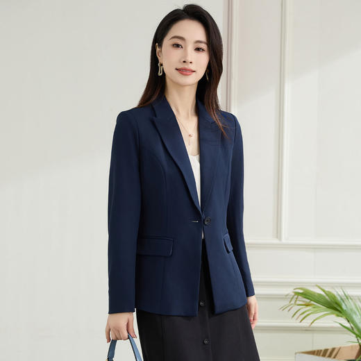 【职业正式】罗蒙女士西服简约大方易打理百搭微弹舒适西服外套女 商品图8