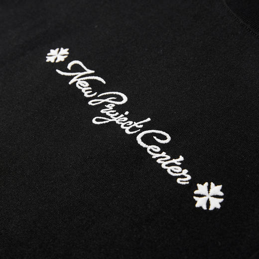 NPC潮牌印花夏季短袖发泡刺绣图案情侣T恤黑色上衣重工NP56TE75 商品图3