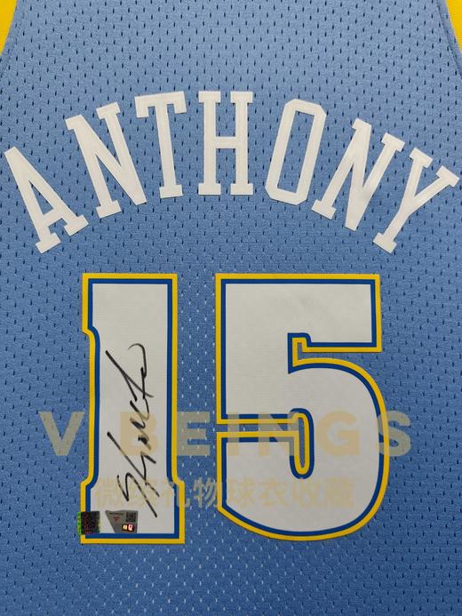 收藏系列 安东尼 掘金队15号蓝色 亲笔签名球衣 商品图2