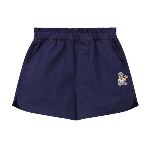 最大做到160！品质超好的！2025夏季新款时尚简约中大童卡通刺绣小熊花苞裤柔软舒适儿童五分裤 商品图2