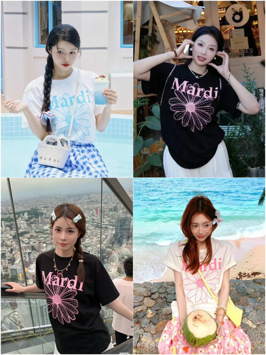 福利品花朵T恤 商品图0