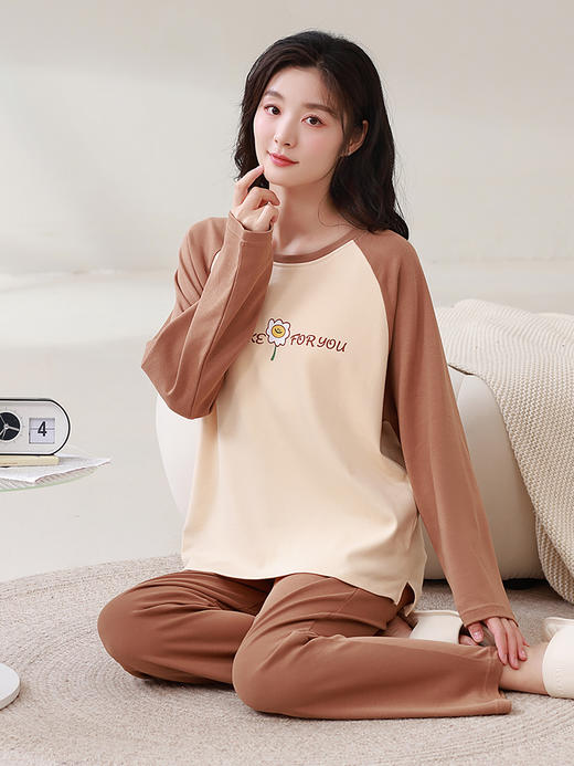 康妮雅女式长袖长裤套头套装 商品图7