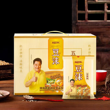 逍遥老杨家 豆沫面豆沫汤速食汤105*10整箱年货过年礼盒中老年人早餐汤粉 /粮油调味 /方便食品 /速食汤 商品图1