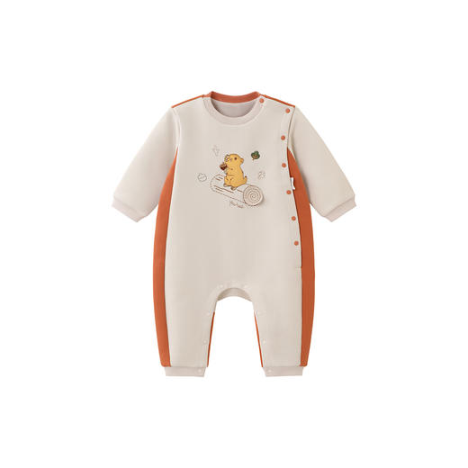 【商场同款】英氏新生儿连体衣男宝宝衣服可爱春秋季长袖男童爬服 商品图4