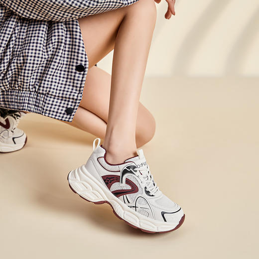 DFUSE迪芙斯2025春夏新款厚底老爹鞋百搭日常休闲运动跑步女款鞋DFD111206I 商品图13