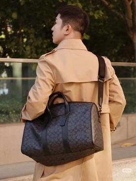 D063039百搭耐看精典老花大容量旅行包/健身包