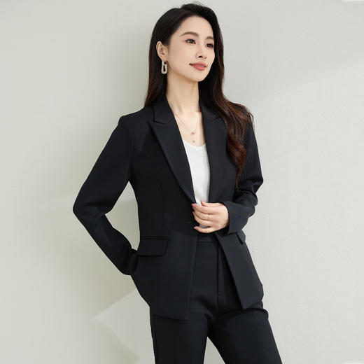 【职业正式】罗蒙女士西服简约大方易打理百搭微弹舒适西服外套女 商品图13