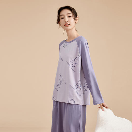 康妮雅女式长袖长裤套头套装 商品图9