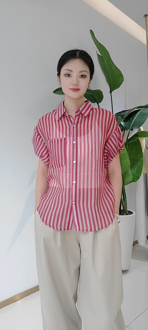582535韩版天丝条纹短袖，均码阔版 商品图5