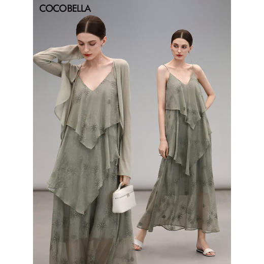 COCOBELLA微透视轻薄优雅遮阳衫女春夏长袖针织小开衫MZ173-2 商品图0