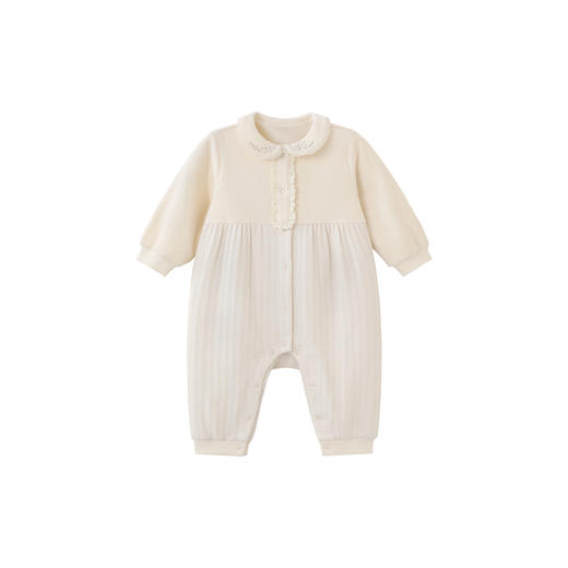 【商场同款】英氏新生婴儿连体衣秋季新款复古女童哈衣爬服外出服 商品图4