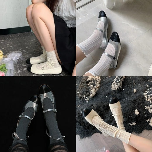 630压轴 玛丽珍 GE圆正无盒 会呼吸的气垫玛丽珍 双色单鞋 我穿37 商品图1