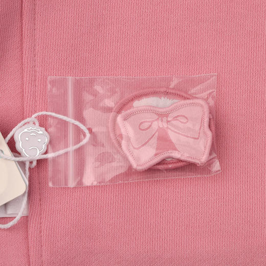 棉果果秋季新品女童蔷薇粉大毛圈圆领套头卫衣M322180225435 商品图5