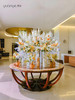 高档酒店大堂仿真假花摆设件圆桌大厅别墅售楼商场会所定制装饰花 商品缩略图5