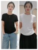 58M922莫代尔棉T两侧褶皱短T 商品缩略图3