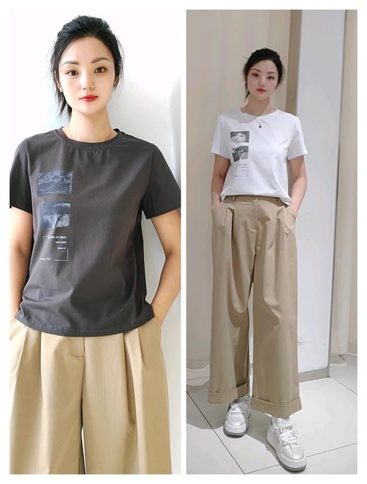 586011精梳棉经典自由文化棉T 商品图1