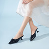 豪麟名鞋奥莱迪嘉女鞋穆勒鞋牛移膜革DJYYA51WB012黑色  原价1660元 商品缩略图1
