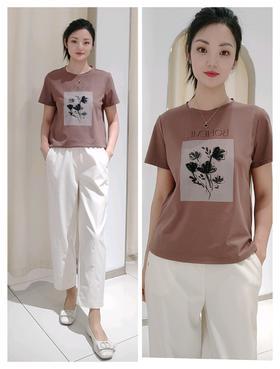 586035精梳棉波西米亚文化棉T