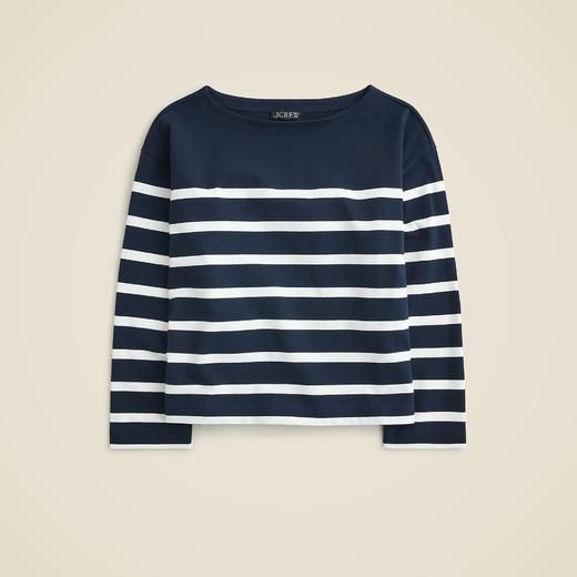 好折！Jcrew 经典横条纹长袖T 美式休闲风 商品图3