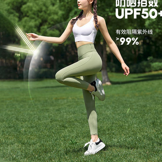 跃牌【周游世界】新款瑜伽裤女防水高腰提臀裸感瑜伽服显瘦蜜桃臀运动裤跑步健身裤PT2340 商品图2